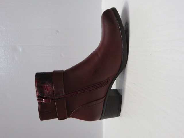 Botki damskie JM3010 RED 36-41 OCIEPLANE 1