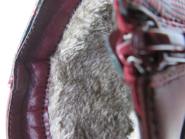 Botki damskie JM3010 RED 36-41 OCIEPLANE 2