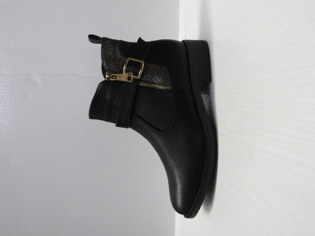 Botki damskie JM3035 BLACK 36-41 OCIEPLANE