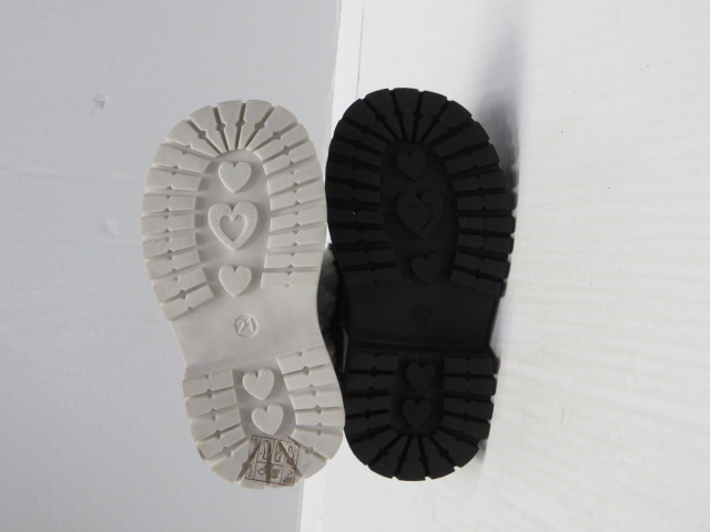 Botki Dziecięce XK308 BLACK/WHITE/PINK 20-25 OCIEPLANE 2