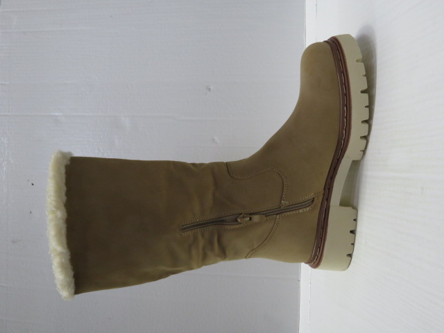 Kozaki damskie F6331 BEIGE 36-41 OCIEPLANE 1