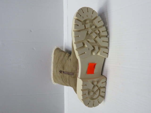 Kozaki damskie F6331 KHAKI 36-41 OCIEPLANE 2