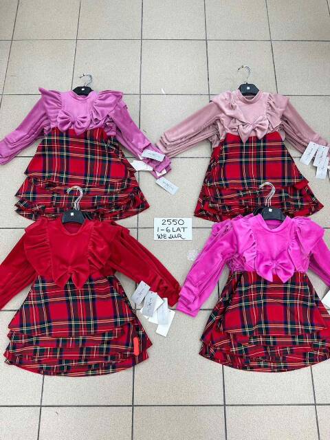 Sukienka dziewczęca 9689 1 kolor 1-6 1