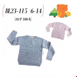 Sweter dziewczęca BL23-115 Mix kolor 6-14
