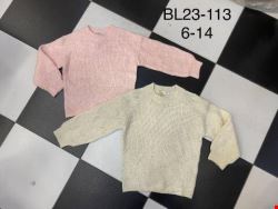 Sweter dziewczęca BL23-113 Mix kolor 6-14