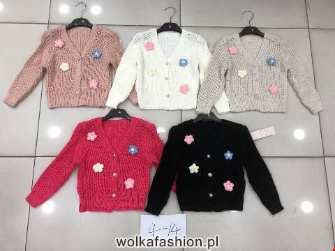 Sweter dziewczęca 9703 1 kolor 4-14 1