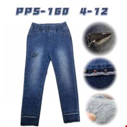  Jeansy dziewczęce PPS-160 1 kolor 4-12