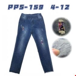  Jeansy dziewczęce PPS-159 1 kolor 4-12