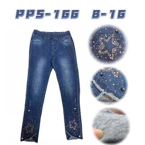  Jeansy dziewczęce PPS-166 1 kolor 8-16 1