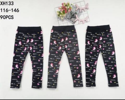 Leginsy dziewczęce XH133 Mix kolor 116-146 1
