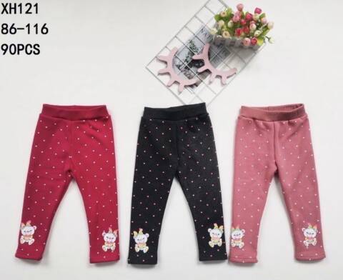 Leginsy dziewczęce XH121 Mix kolor 86-116 1