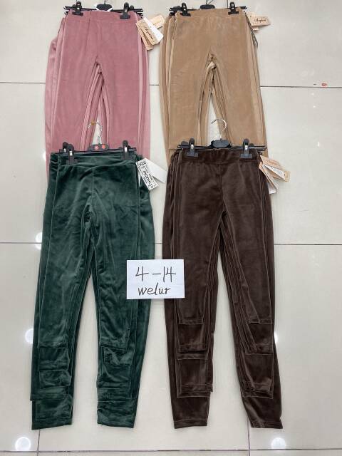 Leginsy dziewczęce 9724 1 kolor 4-14 1