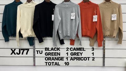 Sweter damskie XJ77 Mix kolor Standard