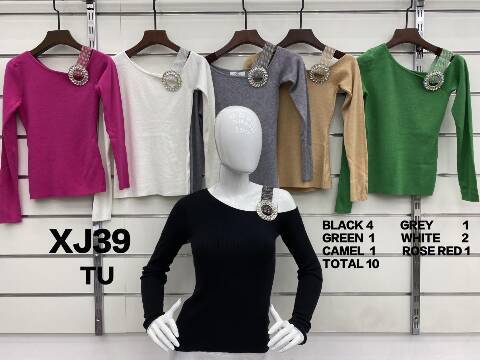 Sweter damskie XJ39 Mix kolor Standard 1