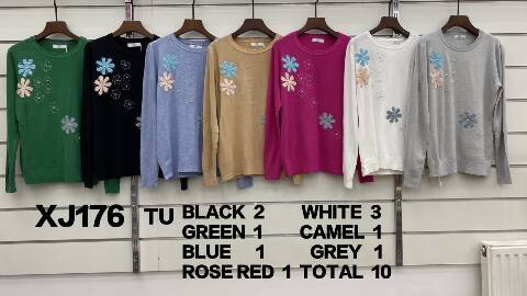 Sweter damskie XJ176 Mix kolor Standard