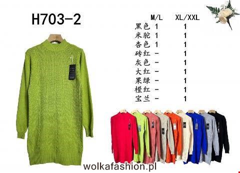 Tunika damskie H703-2 Mix kolor M-2XL 1