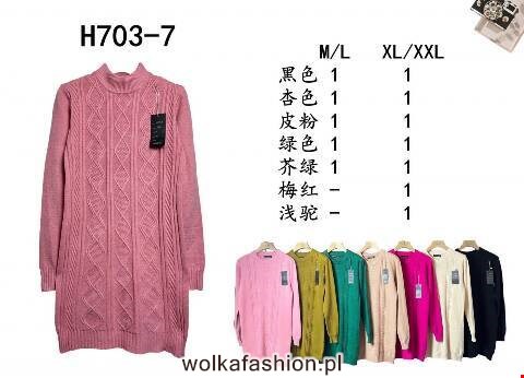 Tunika damskie H703-7 Mix kolor M-2XL 1