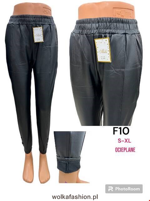 Spodnie z eko-skóry damskie F10 1 kolor S-XL 1