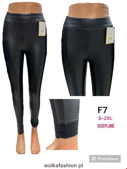 Spodnie z eko-skóry damskie F7 1 kolor S-XL 1