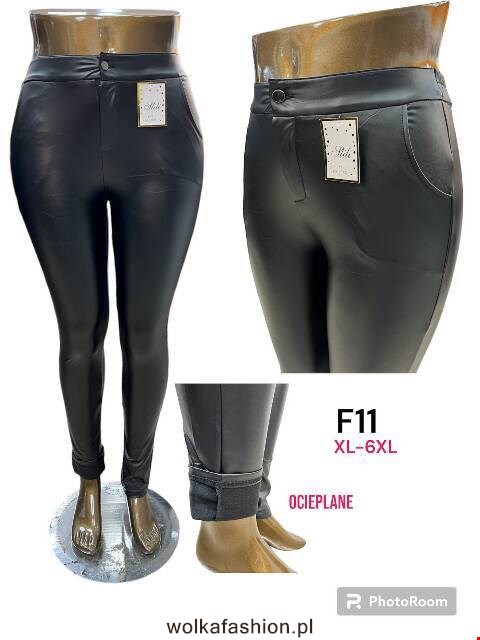 Spodnie z eko-skóry damskie F11 1 kolor XL-6XL 1