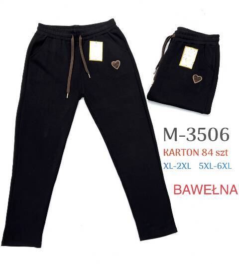 Spodnie dresowe damskie M3506 1 kolor XL-6XL