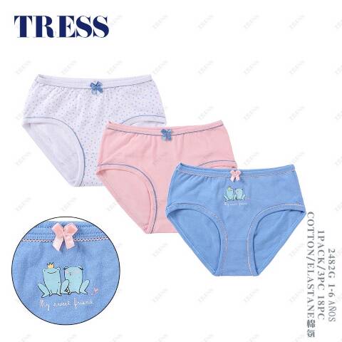 Majtki dziewczęce 2482G Mix kolor 1-6