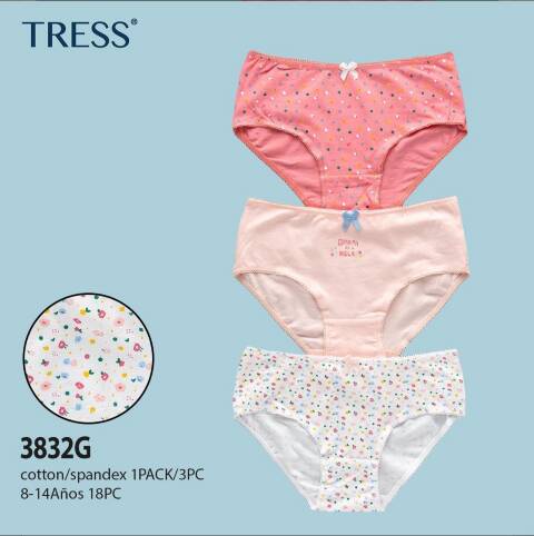 Majtki dziewczęce 3832G Mix kolor 8-14