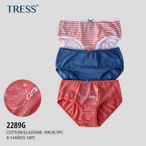 Majtki dziewczęce 2289G Mix kolor 8-14 1