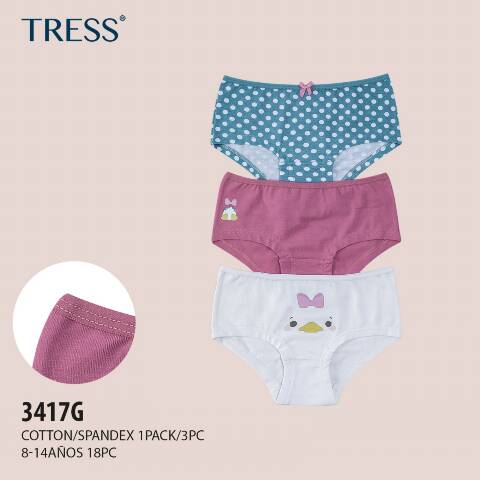 Majtki dziewczęce 3417G Mix kolor 8-14