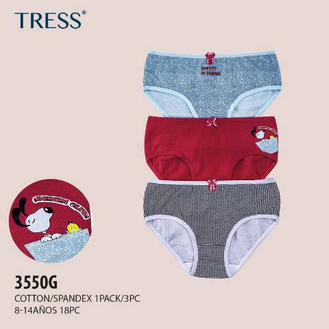 Majtki dziewczęce 3550G Mix kolor 8-14 1