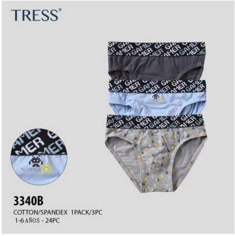 Slipy chłopięce 3340B Mix kolor 1-6 1