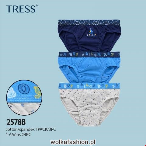 Slipy chłopięce 2578B Mix kolor 1-6 1