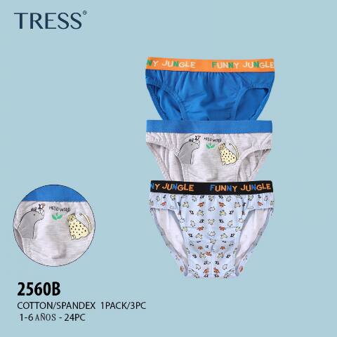 Slipy chłopięce 2560B Mix kolor 1-6