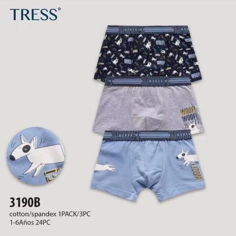 Bokserki chłopięce 3190B Mix kolor 1-6 1