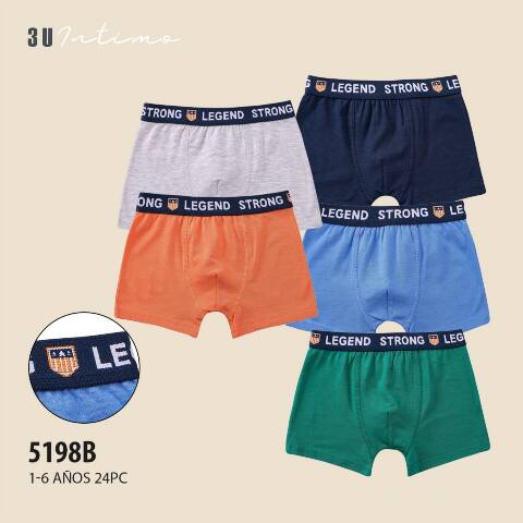 Bokserki chłopięce 5198B Mix kolor 1-6 1