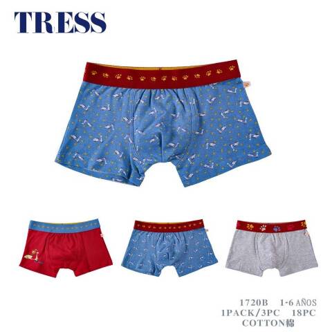 Bokserki chłopięce 1720B Mix kolor 1-6