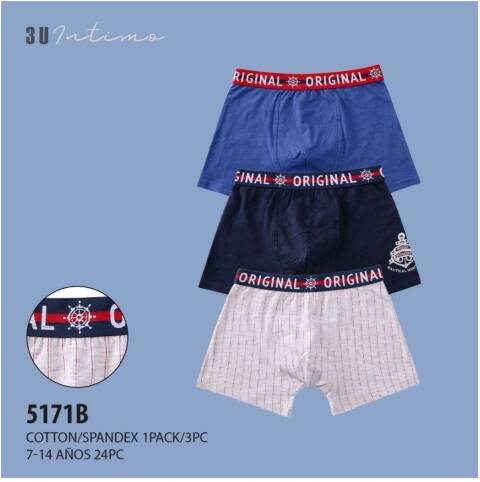 Bokserki chłopięce 5171B Mix kolor 7-14