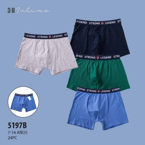 Bokserki chłopięce 5197B Mix kolor 7-14