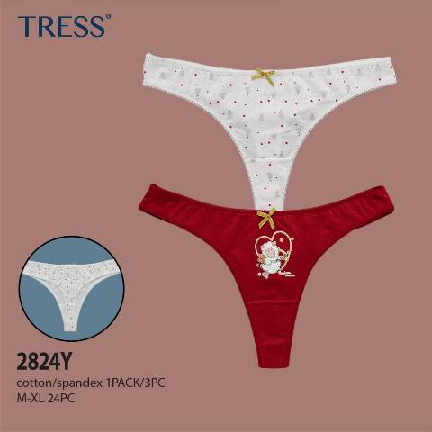 Stringi damskie 2824Y Mix kolor M-XL 1