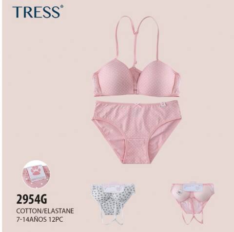 Komplet  dziewczęcy 2954G Mix kolor 7-14