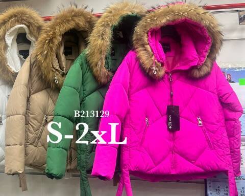 Kurtka damskie zimowa B213129 1 kolor S-2XL