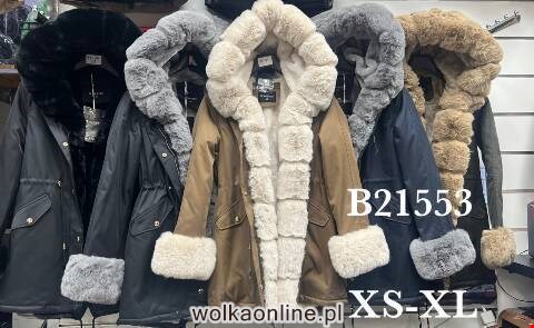 Kurtka damskie zimowa B21553 1 kolor XS-XL
