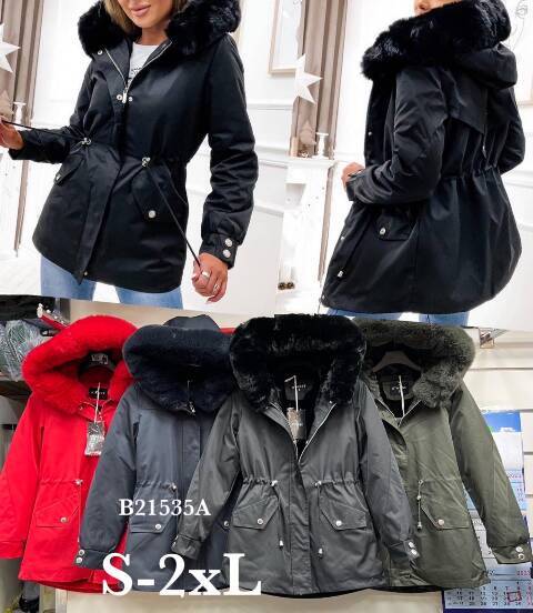 Kurtka damskie zimowa B21535A 1 kolor S-2XL