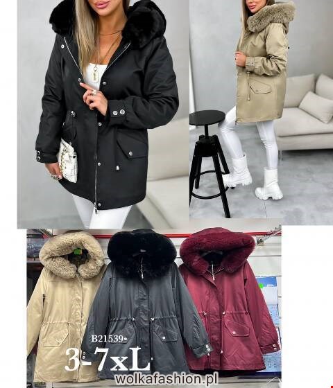 Kurtka damskie zimowa B21539 1 kolor 3XL-7XL 1