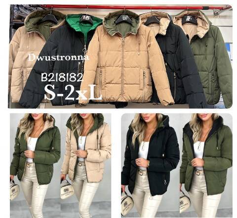 Kurtka damskie zimowa B218182 1 kolor S-2XL