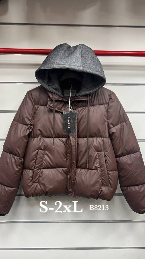 Kurtka damskie zimowa B8213 1 kolor S-2XL