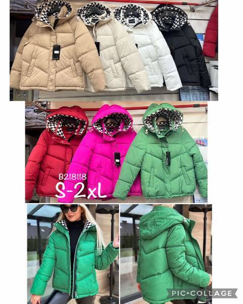 Kurtka damskie zimowa B218118 1 kolor S-2XL
