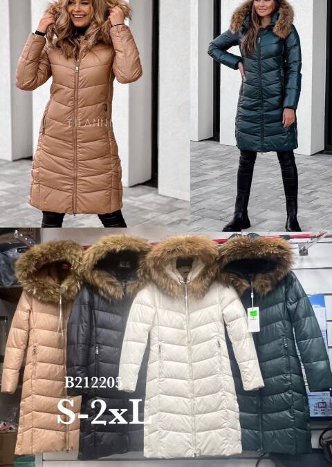 Płaszcze damskie B212205 1 kolor S-2XL