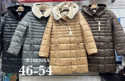 Płaszcze damskie B212308A 1 kolor 46-54 1