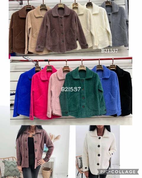 Płaszcze damskie B21537 1 kolor Standard